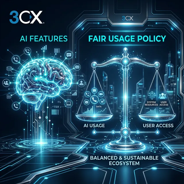 3CX AI Features and Fair Usage Policy